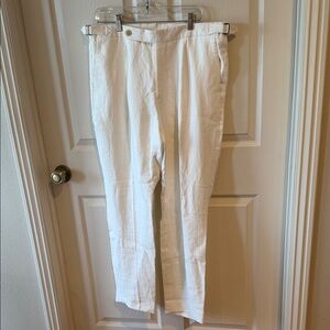 Todd Snyder 100% White Men's Linen Blend Trousers Sz 34/30.  NWOT. Box37